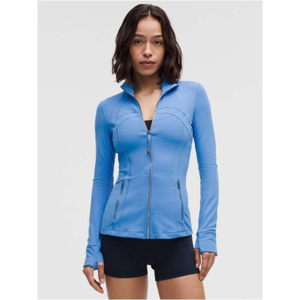 Lululemon Define Jacket - Pool Party and Silver Mirror Zippers